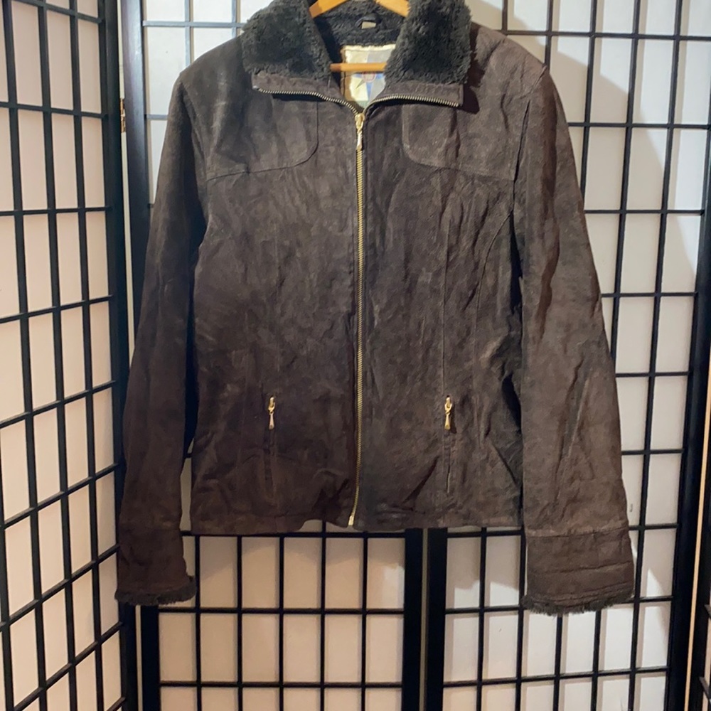 Middlebrook Park Suede Leather Coat Size XL